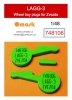 Omask 748106 LAGG-3 wheel bay plugs (for Zvezda) 1/48